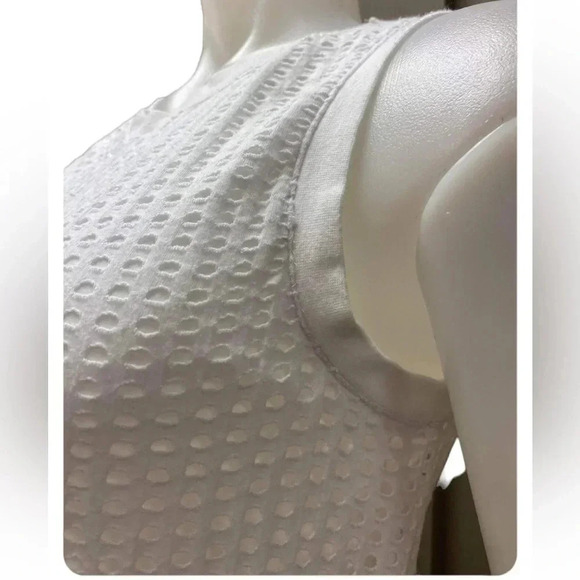 Fabletics Bryce White Mesh Mini Dress Size Small - Picture 7 of 9